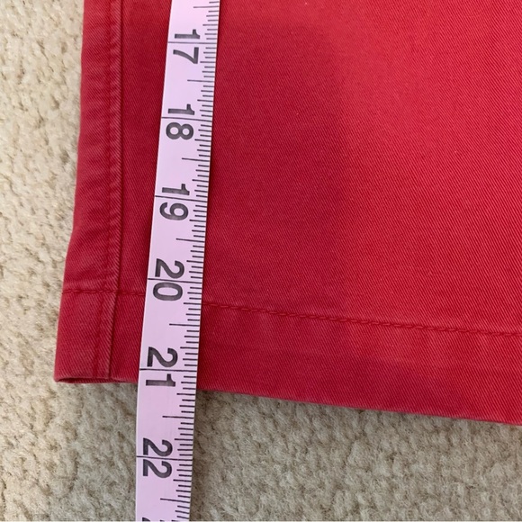 Banana Republic Factory Red Flat Front Chino Shorts- Sz 38 - Picture 11 of 11